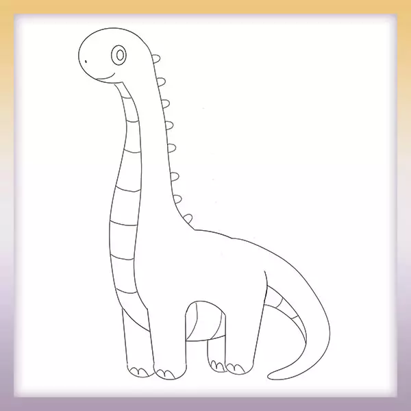 Omaľovánka - Dinosaurus - Diplodocus