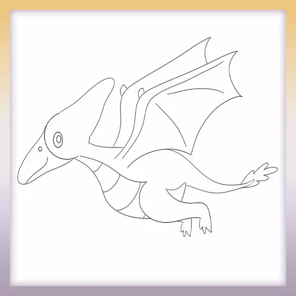 Omaľovánka - Dinosaurus - Pterodactyl