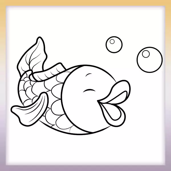 Veselá ryba - Omaľovanky