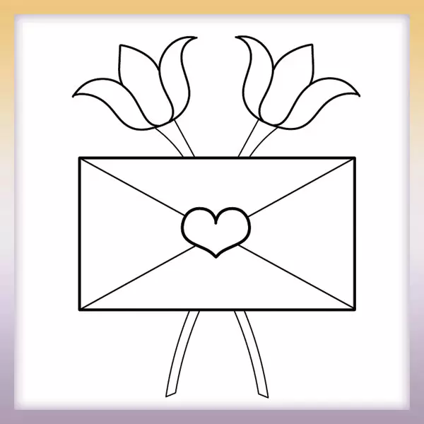 Ľúbostný list - Online Omaľovánka