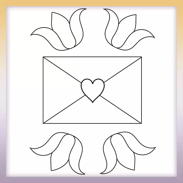 Ľúbostný list - Online Omaľovánka