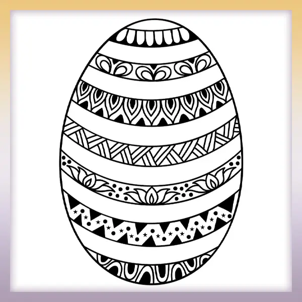 Veľkonočné vajíčko | Online omaľovánky pre deti