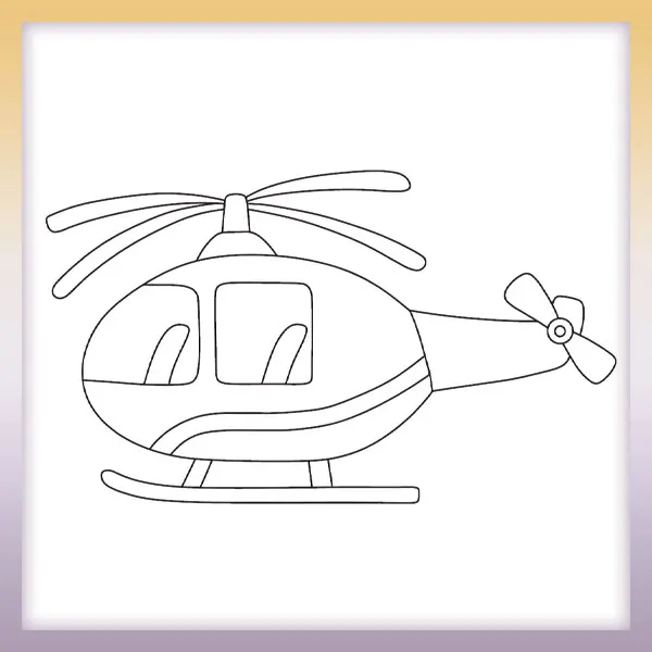 Helikoptéra | Online omaľovánky pre deti