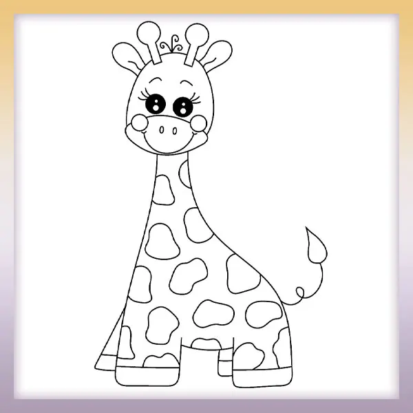 Žirafa | Online omaľovánky pre deti