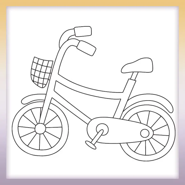 Bicykel | Online omaľovánky pre deti
