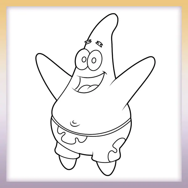 Patrick Star - Spongebob | Online omaľovánky pre deti