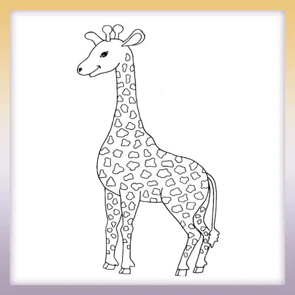 Žirafa | Online omaľovánka