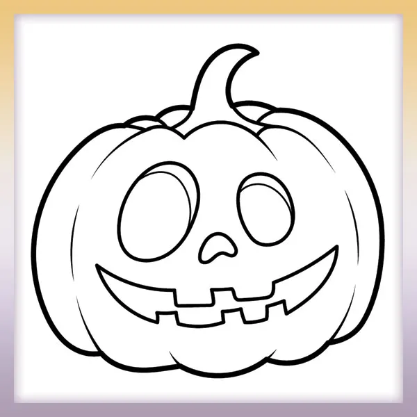 Halloweenska tekvica | Online omaľovánky pre deti