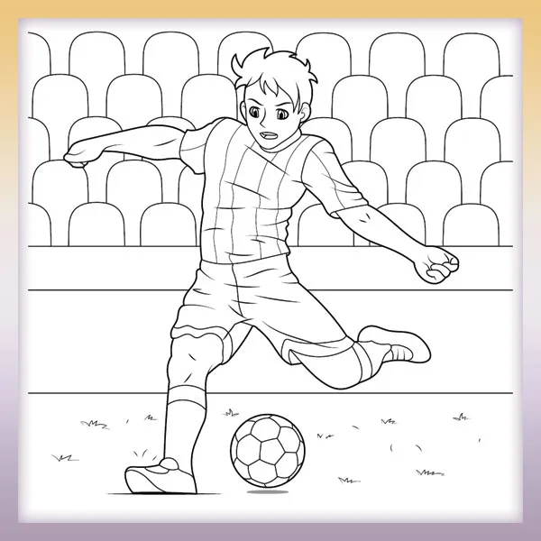 Futbalista | Online omaľovánky pre deti