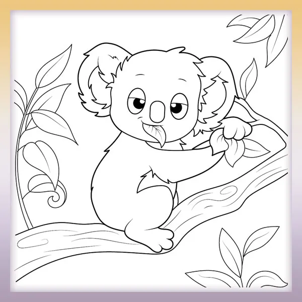 Koala | Online omaľovánky pre deti