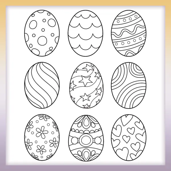 Zbierka veľkonočných vajíčok | Online omaľovánky pre deti