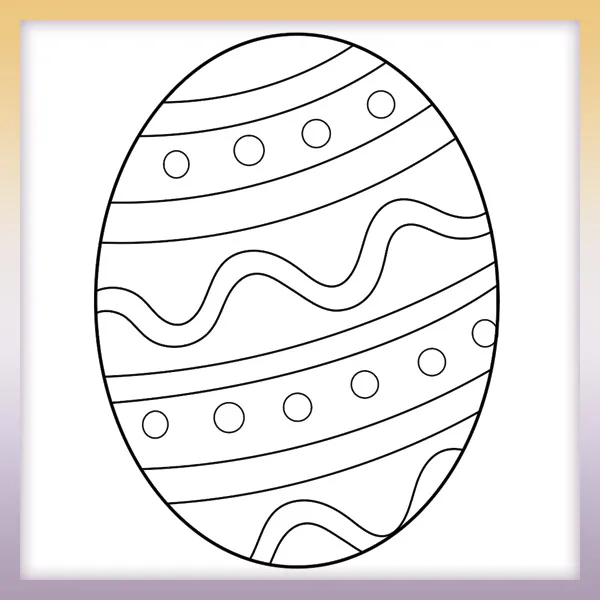 Veľkonočné vajce | Online omaľovánky pre deti