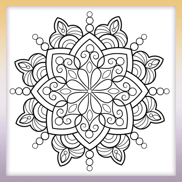 Mandala | Online omaľovánky pre deti