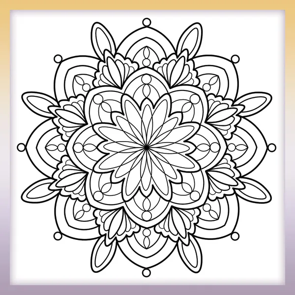 Mandala | Online omaľovánky pre deti
