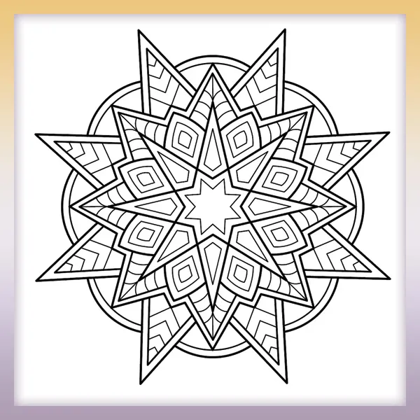 Mandala | Online omaľovánky pre deti
