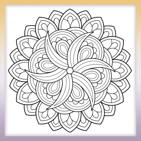 Mandala | Online omaľovánky pre deti