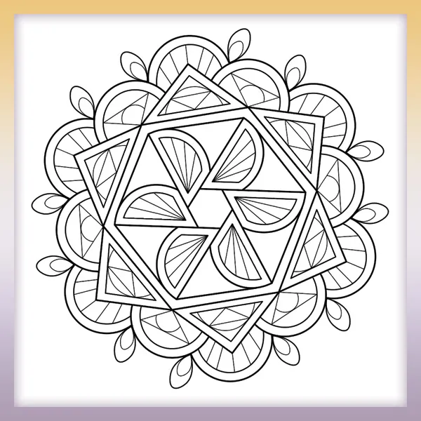 Mandala | Online omaľovánky pre deti