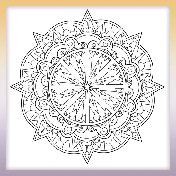 Mandala | Online omaľovánky pre deti