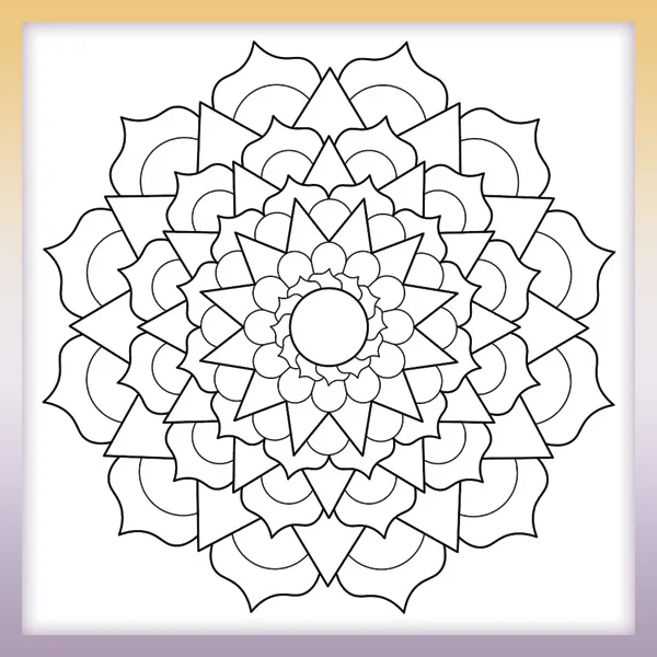 Mandala | Online omaľovánky pre deti