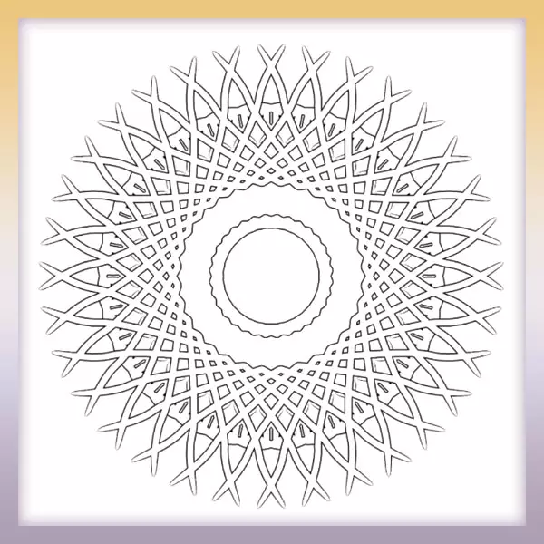 Mandala | Online omaľovánka