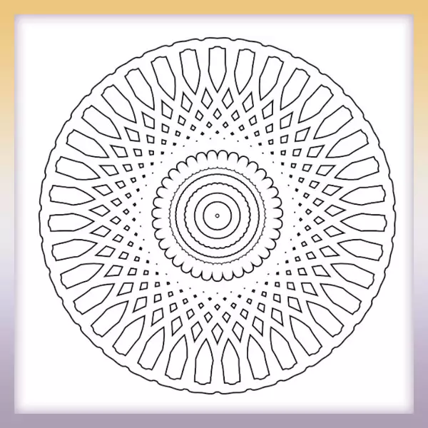 Mandala | Online omaľovánka