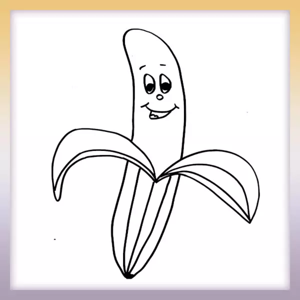 Banán | Online omaľovánka