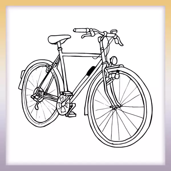Bicykel | Online omaľovánka