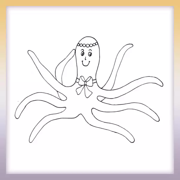 Chobotnica | Online omaľovánka