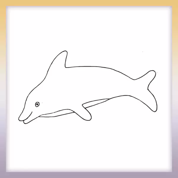 Delfín | Online omaľovánka