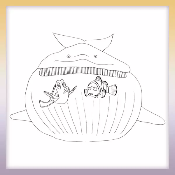 Dory a Nemo (Hľadá sa Dory) | Online omaľovánka