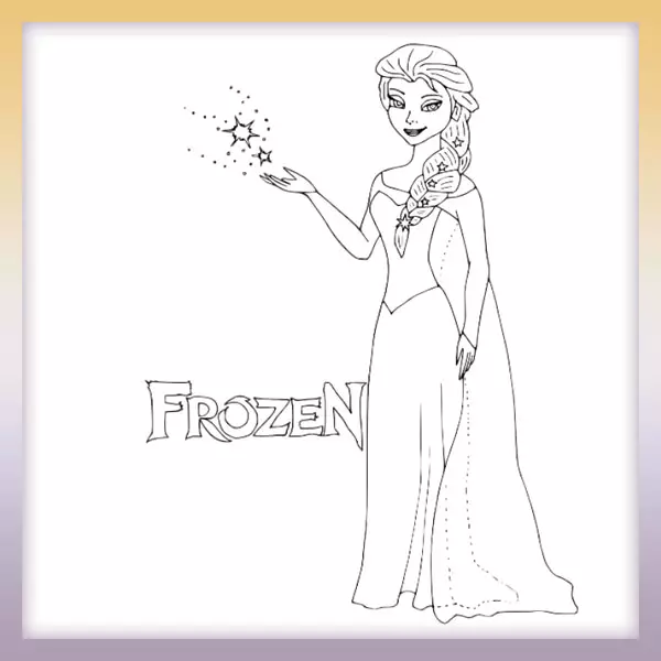 Princezná Elza - Frozen | Online omaľovánka