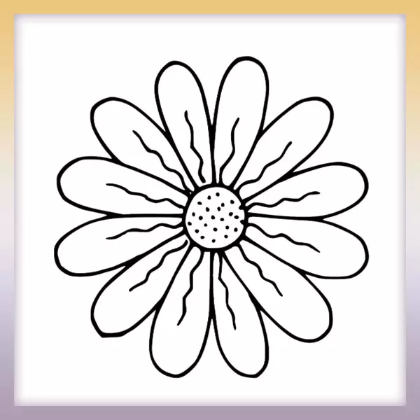Kvet | Online omaľovánka