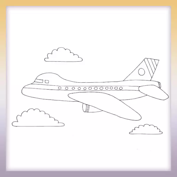Dopravné lietadlo | Online omaľovánka