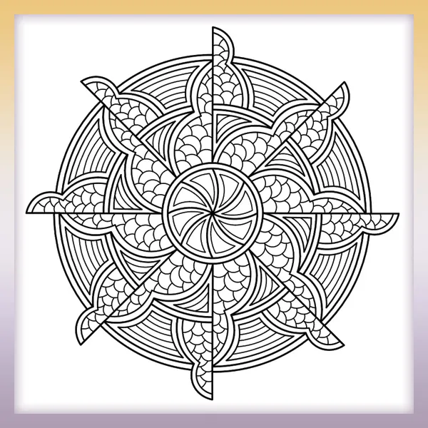 Mandala | Online omaľovánky pre deti