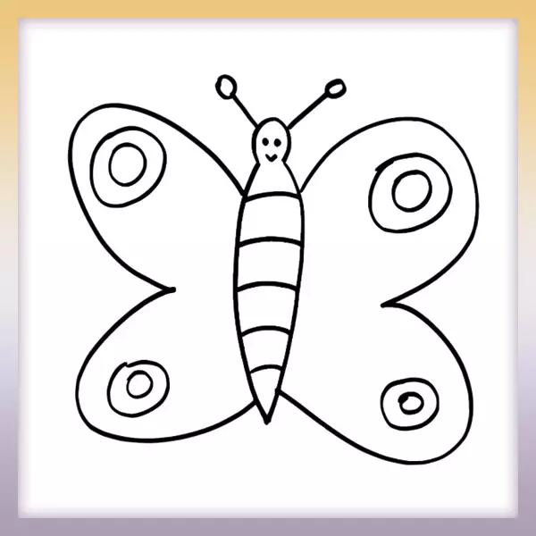 Motýlik | Online omaľovánka