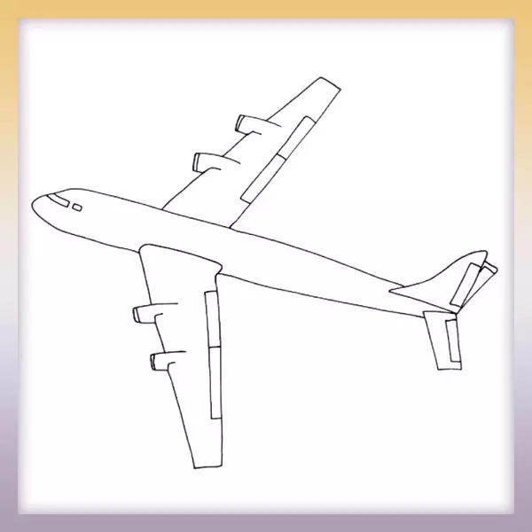 Nákladné lietadlo | Online omaľovánka