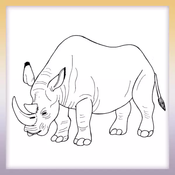 Nosorožec | Online omaľovánka
