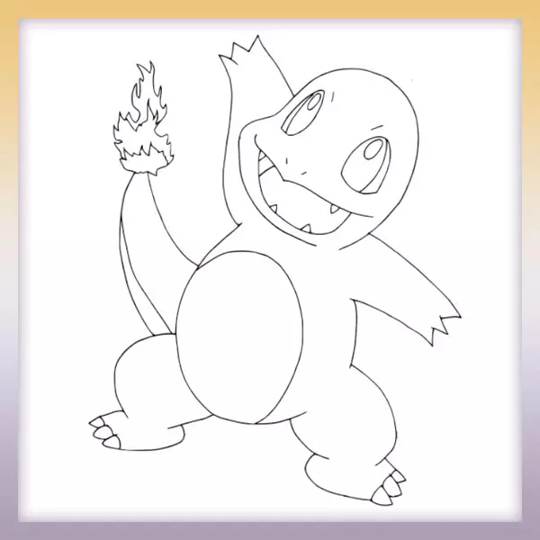Charmander - Pokémon | Online omaľovánka