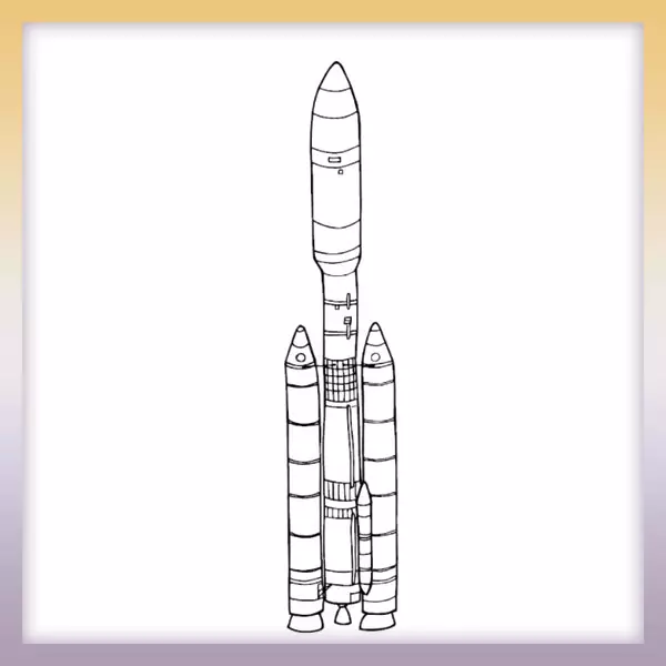 Raketa Wiking | Online omaľovánka